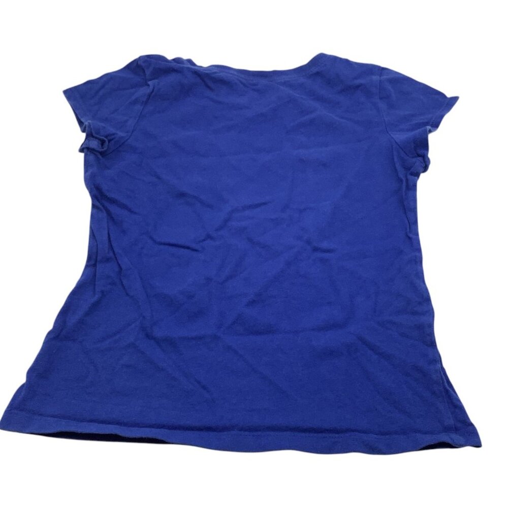 The Children's Place Girls Blue Graphic T-Shirt Tops Crew Neck Cotton Size S 5/6 - Picture 2 of 6